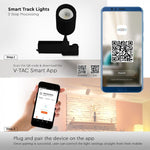 35W(2350Lm) LED track spotlight with BLUETOOTH, changeable light temperature, IP20, V-TAC