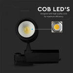 35W(2350Lm) LED track spotlight with BLUETOOTH, changeable light temperature, IP20, V-TAC