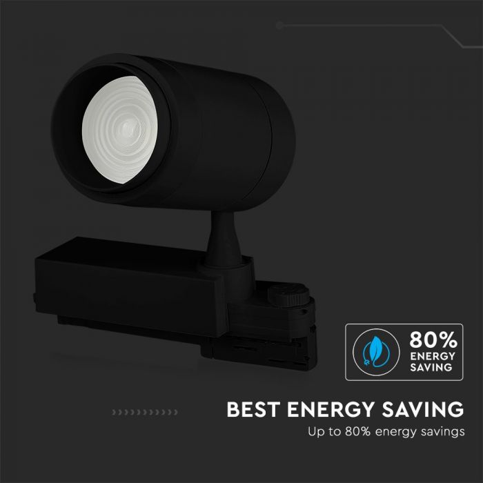 35W(2350Lm) LED track spotlight with BLUETOOTH, changeable light temperature, IP20, V-TAC