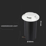 1W(10Lm) LED garden light, IP67, V-TAC, cold white light 6500K