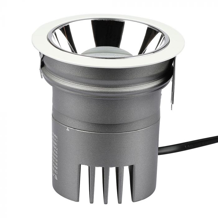 6W(400Lm) LED griestu gaismeklis viesnīcām ar COB CREE diodi, garantija 5 gadi, IP20, CRI>95, V-TAC, neitrāli balta gaisma 4000K