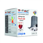 6W(400Lm) LED griestu gaismeklis viesnīcām ar COB CREE diodi, garantija 5 gadi, IP20, CRI>95, V-TAC, neitrāli balta gaisma 4000K