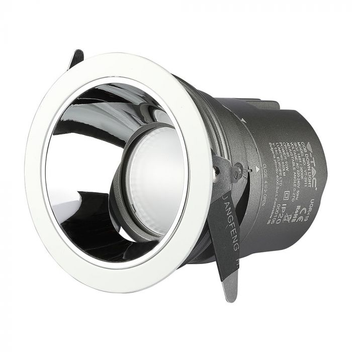 10W(650Lm) LED griestu gaismeklis viesnīcām ar COB CREE diodi, garantija 5 gadi, IP20, CRI>95, V-TAC, neitrāli balta gaisma 4000K