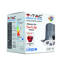 10W(650Lm) LED ceiling light for hotels with COB CREE diode, warranty 5 years, IP20, CRI>95, V-TAC, neutral white light 4000K