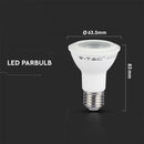 E27 7W(495Lm) LED Bulb, PAR20, V-TAC SAMSUNG PRO, warranty 5 years, cold white light 6400K