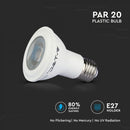 E27 7W(495Lm) LED Bulb, PAR20, V-TAC SAMSUNG PRO, warranty 5 years, cold white light 6400K