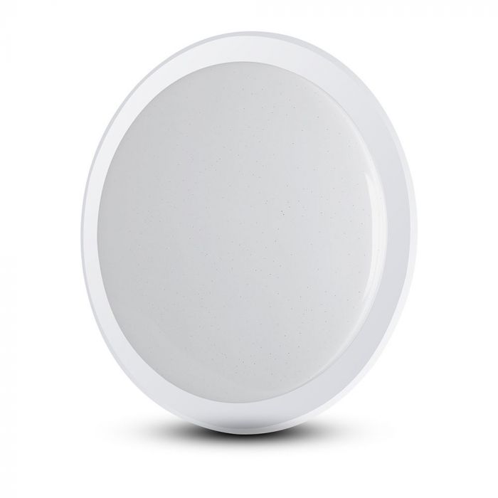 40W(2800Lm) LED V-TAC SMART WIFI apaļš kupola gaismeklis, IP20, balts, dimmējams, saderīgs ar Google home un Amazon Alexa