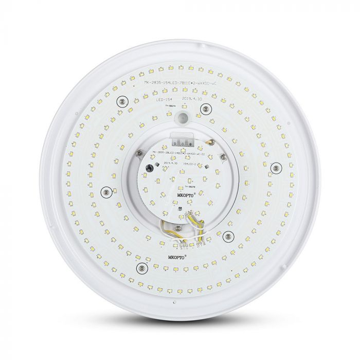 Круглый купольный светильник 40W(2800Lm) LED V-TAC SMART WIFI, IP20, белый, диммируемый, совместим с Google home и Amazon Alexa