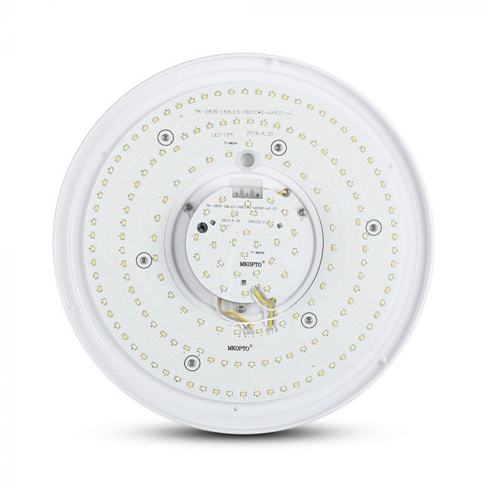 Круглый купольный светильник 60W(4200Lm) LED V-TAC SMART WIFI с пультом ДУ, IP20, белый, диммируемый, совместим с Google home и Amazon Alexa