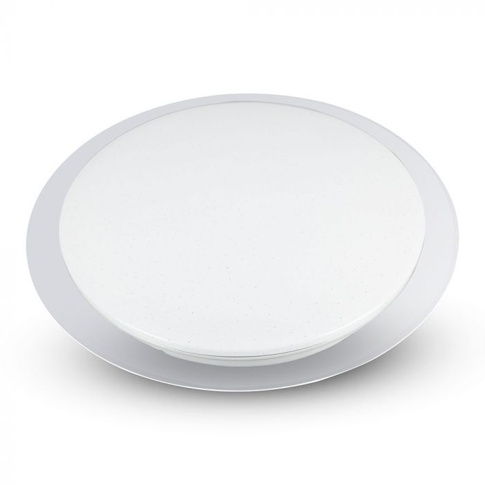 Круглый купольный светильник 60W(4200Lm) LED V-TAC SMART WIFI с пультом ДУ, IP20, белый, диммируемый, совместим с Google home и Amazon Alexa