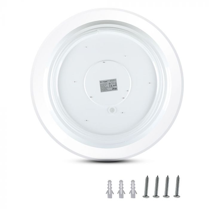 60W(4200Lm) LED V-TAC SMART WIFI round dome light with remote control, IP20, white, dimmable, compatible with Google home and Amazon Alexa