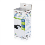 Infrared sensor, rotatable, black, adjustable time, LUX, Max 1000W LED, 360°, IP65, V-TAC