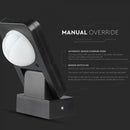 Infrared sensor, rotatable, black, adjustable time, LUX, Max 1000W LED, 360°, IP65, V-TAC