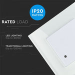 LED mikrolaine liikumisandur, süvistatav, valge, IP20, Max.1200W/300W LED, V-TAC