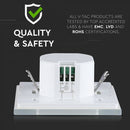 LED mikroviļņu kustības sensors, iebūvējams, balts, IP20, Max.1200W/300W LED, V-TAC