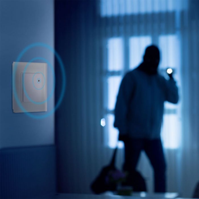 LED mikroviļņu kustības sensors, iebūvējams, balts, IP20, Max.1200W/300W LED, V-TAC