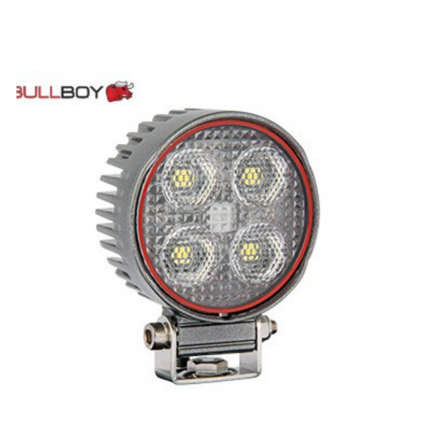 BULLBOY 24W(3600Lm) LED darba lukturis, R10, IP67/69, auksti balta gaisma 5700K, Ø75.4x41mm