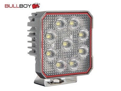 BULLBOY 54W(8100Lm) LED darba lukturis, IP67/IP69, R10, CE, RoHS, auksti balta gaisma 5700K