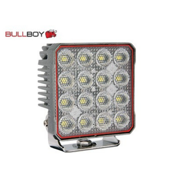 Светодиодная рабочая лампа BULLBOY 95W(14400Lm), R10, CE, RoHS. IP67/69, холодный белый свет 5700K