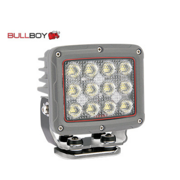 BULLBOY 180W(21600Lm) LED darba lukturis, R10, CE, RoHS, IP67/68, auksti balta gaisma 5700K, 135/135/90.4 mm
