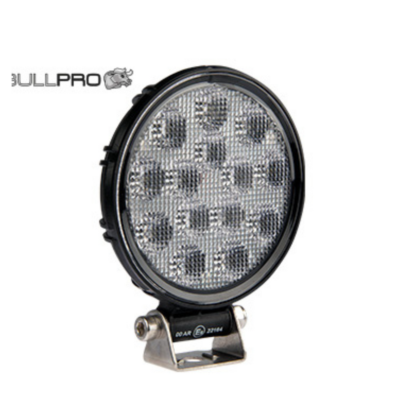 BULLPRO 21W(1350Lm) LED work light, R23/R10, ADR, IP68, cold white light 5700K, Ø122/45 mm