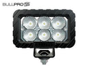 BULLPRO 60W(5000Lm) LED-arbetslampa, ADR, EMC CISPR 25 klass 5, IP68, kallvitt ljus 5000K, 126/102/70 mm