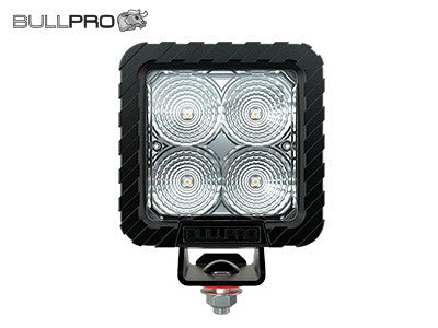 80W(5500Lm) LED CREE darba lukturis, IP68, ADR, EMC CISPR 25 Class 5, auksti balta gaisma 6000K, 103/103/70 mm