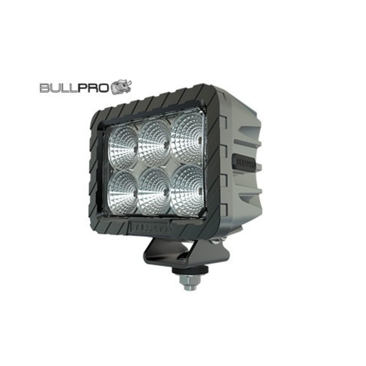BULLBOY – LED work light, 120 W / 7000 lm, 12–48 V, IP68, ADR, CISPR25 class 5, spot beam, 139×127×70 mm