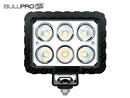120W(7000Lm) LED CREE darba lukturis, IP68, ADR, EMC CISPR 25 Class 5, auksti balta gaisma 5000K, 135(138.7)/103(126.5)/70 mm