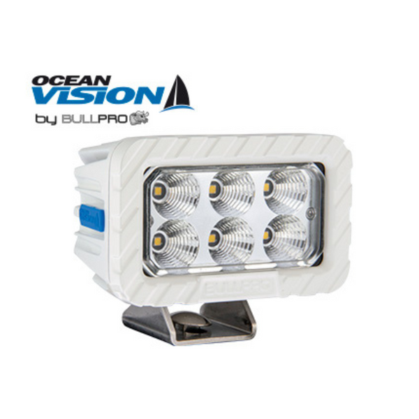 OCEAN VISION 60W(5000Lm) LED work light, ADR, EMC CISPR 25 Class 5, IP68, neutral white light 4000K, 126/78(101)/70 mm