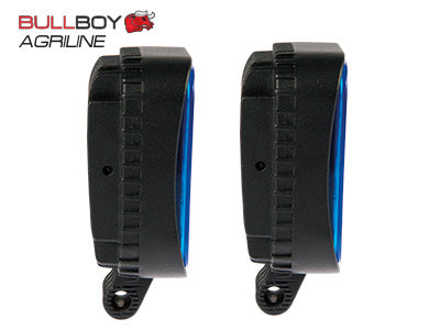 BULLBOY AGRILINE 12W LED work light, blue light, black, IP67, 85/85(118)/38 mm