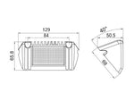 Светодиодная лампа BULLBOY 9W(770Lm), IP67, ECE R10, белый, холодный белый свет 5000K, 129/68/50 мм