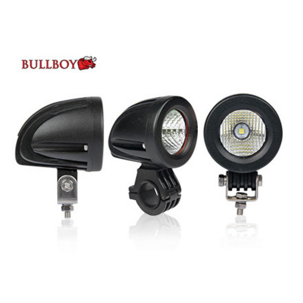 BULLBOY 20W(1400Lm) LED CREE lamp, EMC, IP67, black/ 65/65(92)/74 mm