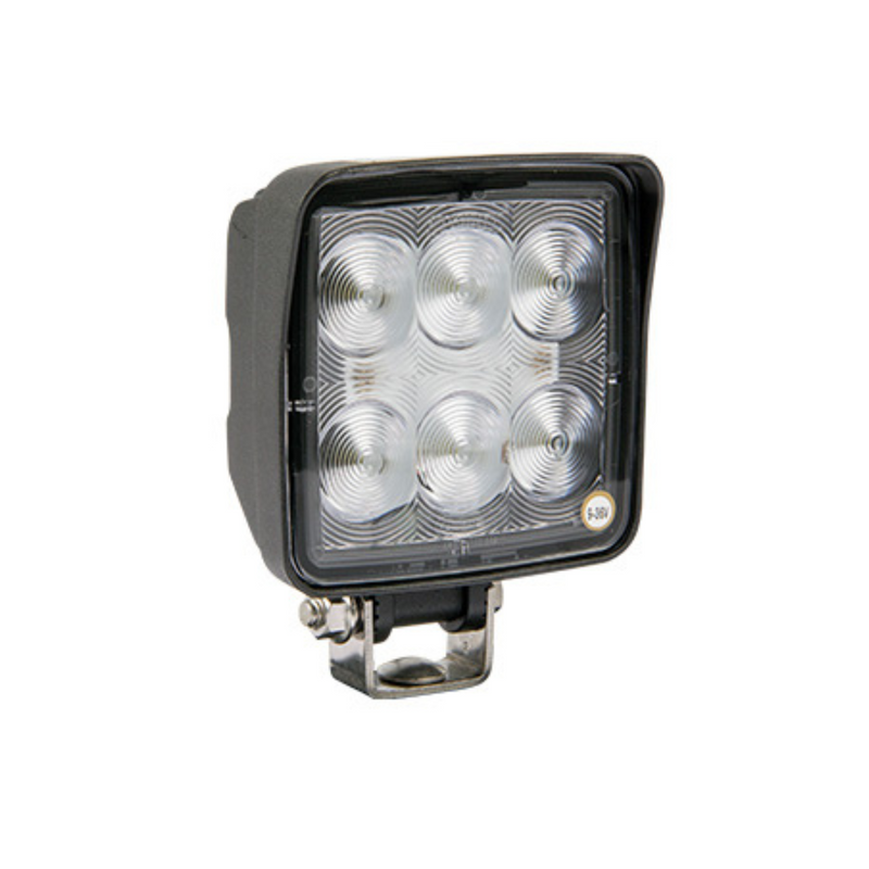 18W(1440Lm) LED work/reverse light, R23, R10, IP69K, cold white light 6000K, 105/124/54 mm