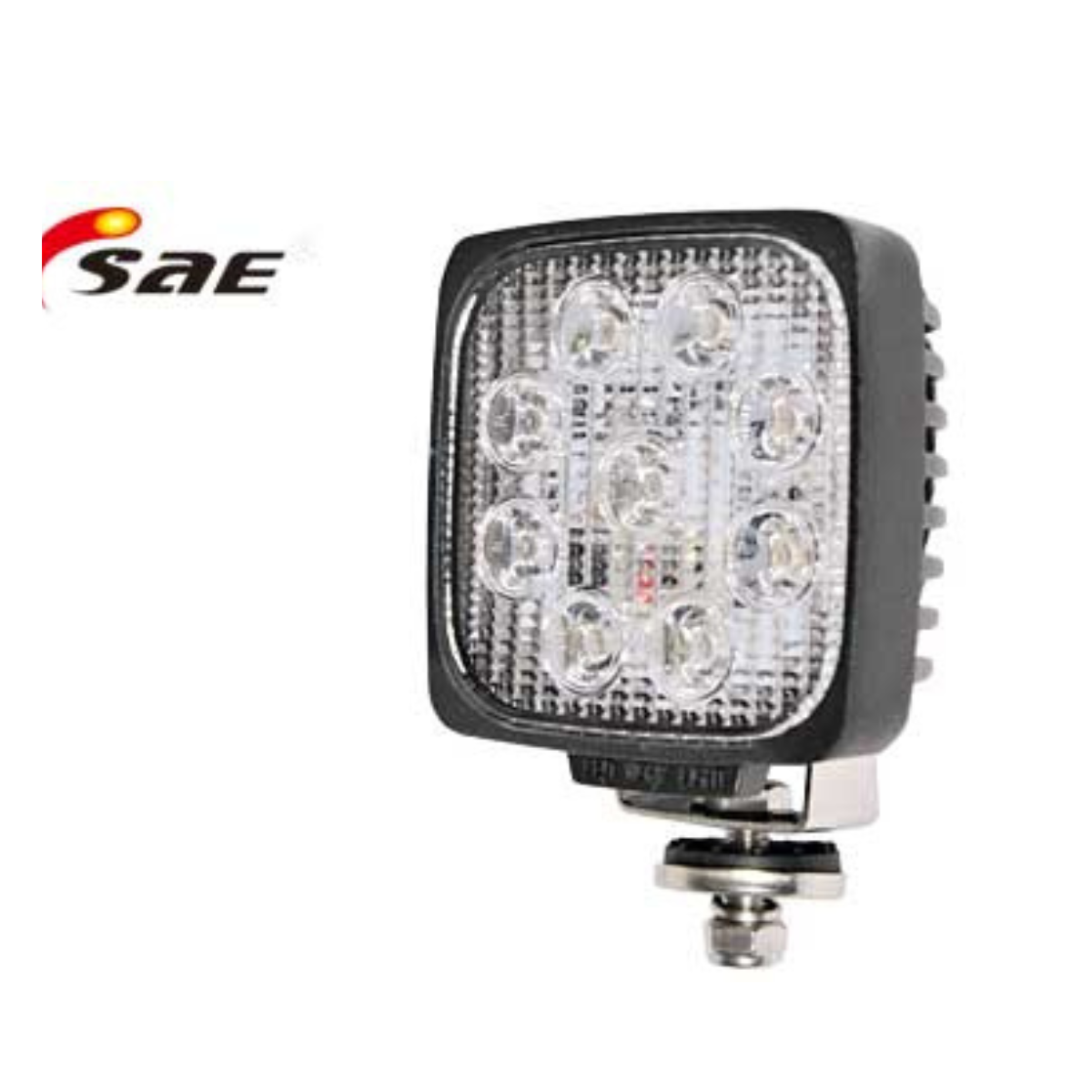 27W(1450Lm) 9-36V LED Domestic work lamp, RFI/EMC, IP68, CE, cool white light 6000K, 111/111/69 mm