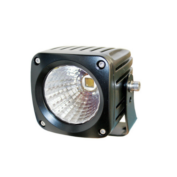 SAE 25W(1733Lm) 9-30V LED CREE lamp, Lexan PC-objektiiv, CE, RFI/EMC, IP68, must, 86/86/99 mm.