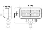 SAE 12W (1136Lm) LED töövalgusti, IP68, R10, jaheda valge valgus 6000K