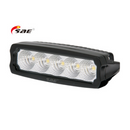 SAE 25W(2250Lm) LED-arbetslampa, 25W, svart, CE, 10R, RFI/EMC, IP68, kallvit 6000K, 139/45/70 mm