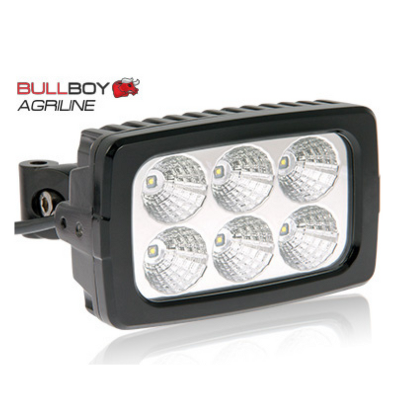 BULLBOY AGRILINE 30W(2988Lm) LED darba lukturis, IP68, RFI/EMC, R10, auksti balta gaisma 6000K