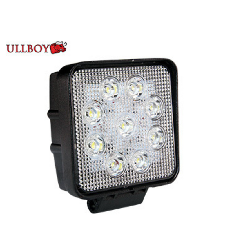 27W(1700Lm) LED darba lukturis, EMC, R10, IP68, auksti balta gaisma 6000K, 110/110/54 mm