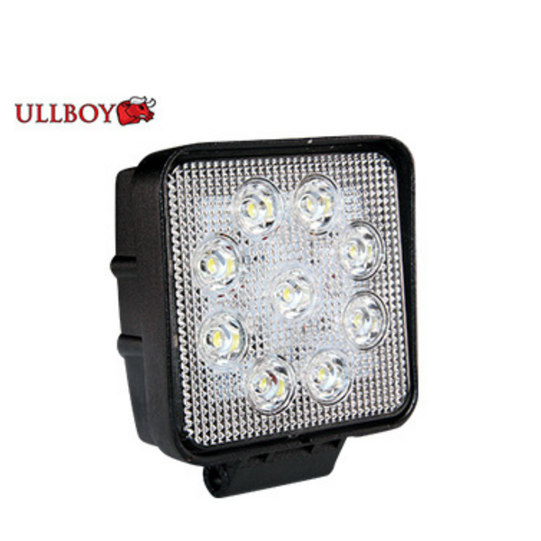 27W(1700Lm) LED work light, EMC, R10, IP68, cold white light 6000K, 110/110/54 mm