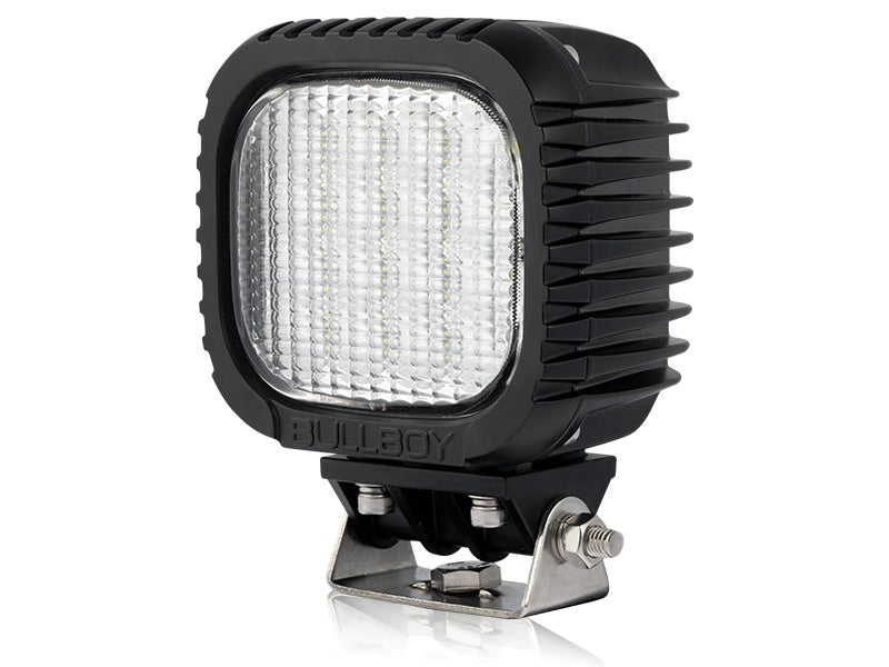 80W(5200Lm) 12-48V LED papildlukturis, IP69K, 16 x 5W LED, CISPR25 luokka 5, R10, 125.00 x 113.70 x 89.00mm, auksti balta gaisma 5700K