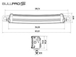 BULLPRO 120W(14400Lm) LED darba lukturu panelis, R10, CE, RoHS, IP67/69, auksti balta gaisma 6000K, 357/90/60 mm