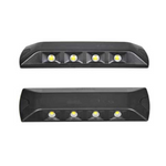12,3W (1248Lm) 10-32V LED Scenelite strålkastare, 620lx@1m, ECE R10, EMC, IP67, svart, 182,5/20/50 mm