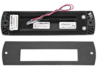 12,3W (1248Lm) 10-32V LED Scenelite strålkastare, 620lx@1m, ECE R10, EMC, IP67, svart, 182,5/20/50 mm