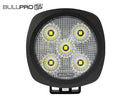 BULLPRO 100W(8210Lm) 9-32V LED darba lukturis, 6,39A @ 13,7V, R10 CISPR25 class3, IP68, neitrāli balta gaisma 4500K, 113/113/76.4 mm
