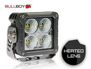 BULLBOY 50W(4680Lm) 12x5W LED Work light, 12V: 4.46A, 24V: 2.23A, wide beam, IP67, cold white light 5000K, 109/109.5/74 mm