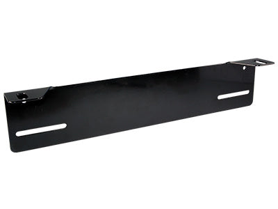 Additional light frame behind license plate, for EU license plate, painted, black, HD model, thickness 3 mm