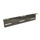 Extra lampram för tre lampor bakom registreringsskylten, för EU-registreringsskylt, svartlackerad, HD-modell, tjocklek 3 mm