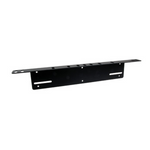 Additional light frame behind license plate, for EU license plate, X-vision Race R 2/4, aluminum, black, thickness 3 mm